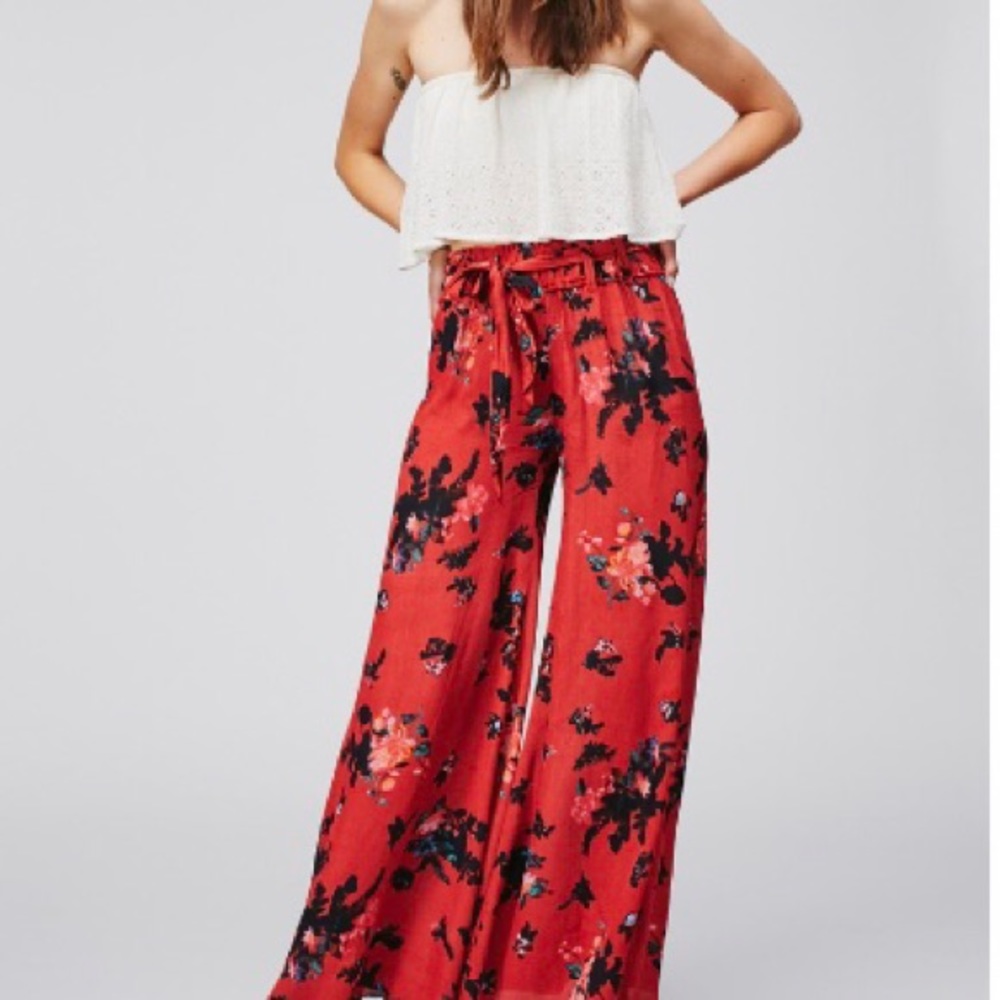 NWOT Free People One Large Moonlight Garden Pants - Picture 7 of 12